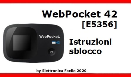 Come sbloccare il WebPocket 42 E5356 e Huawei E5356S-2